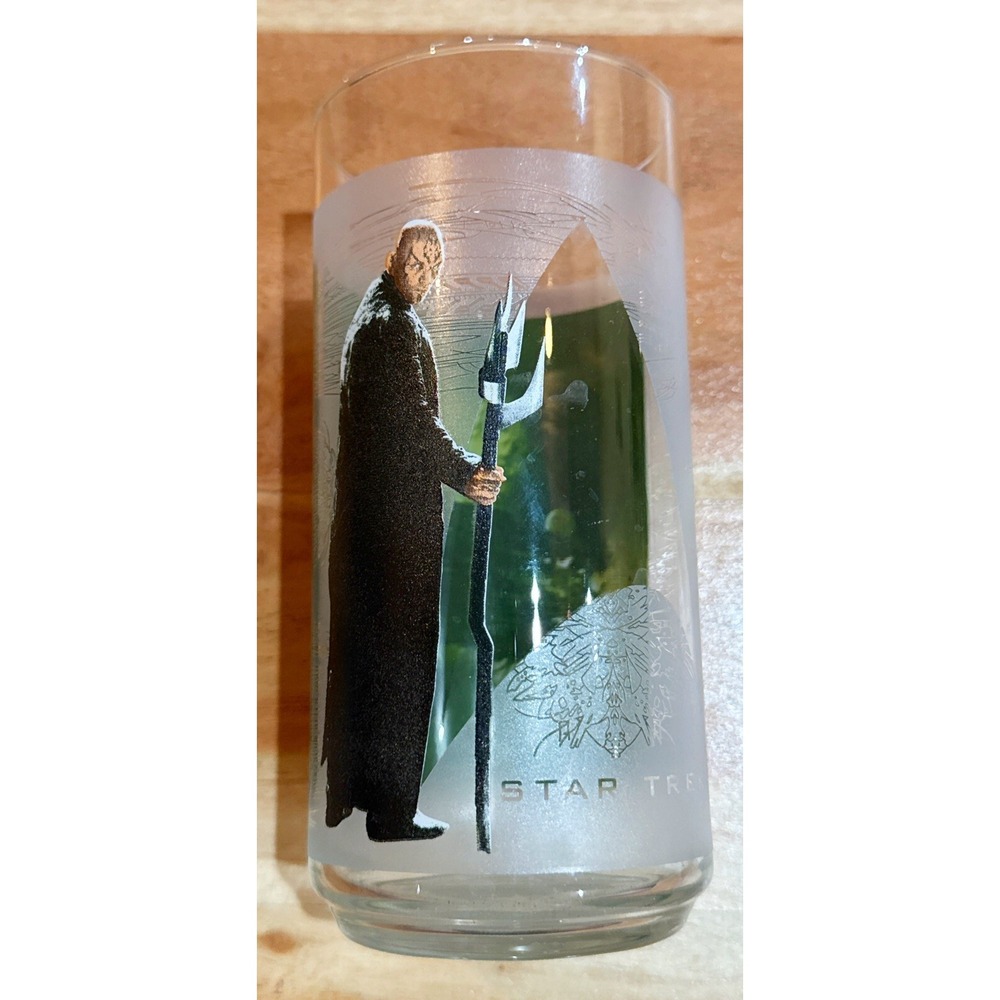 2008 STAR TREK Movie Collectible Drink Glass Nero Villain Burger King EUC 16oz